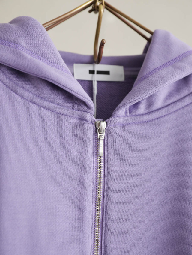 REVERBERATE リバーバレイト / HALF ZIP HOODY パープル