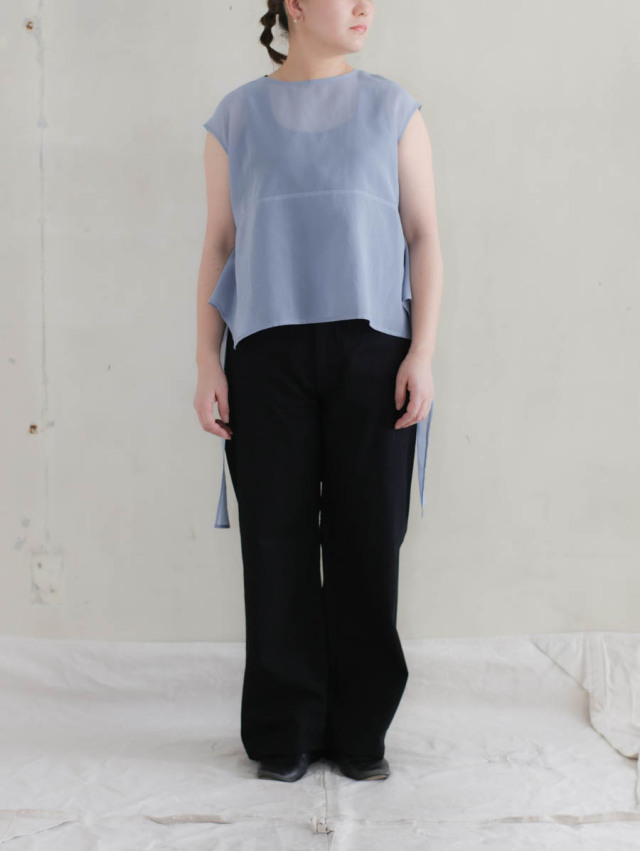 REVERBERATE リバーバレイト / DENIM PANTS - WIDE ブラック
