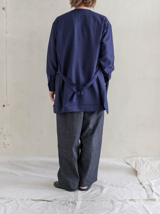 REVERBERATE リバーバレイト / PULLOVER LONG SHIRT ブラック
