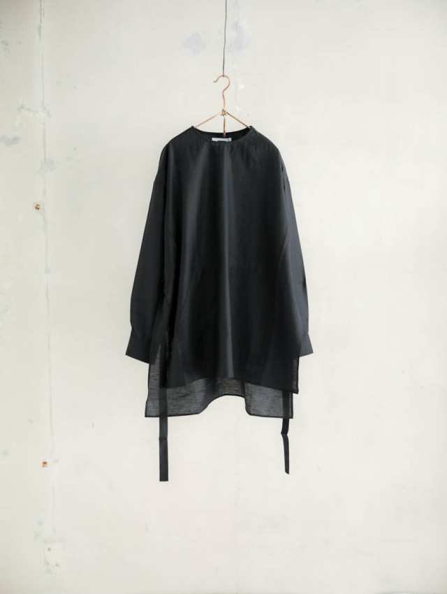 リバイズド / Revised スターター　ドイツ語　黒枠　新品 REVERBERATE リバーバレイト / PULLOVER LONG SHIRT ブラック