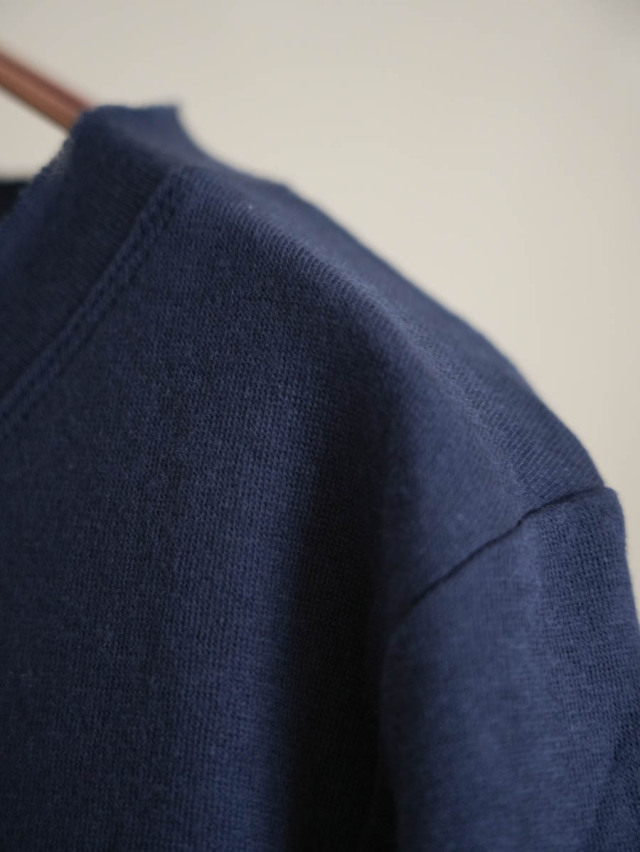 SARAXJIJI サラジジ｜コットンガーゼWフェイスクルーネックTシャツ  