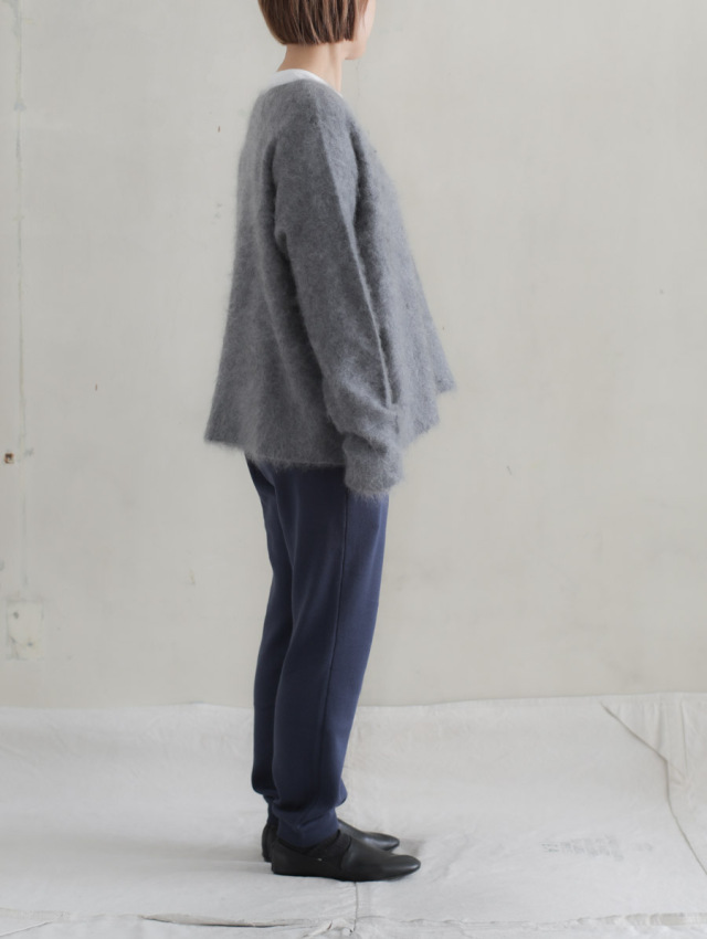 SARAXJIJI サラジジ / 引き揃え天竺スリムサンダパンツ ネイビー 