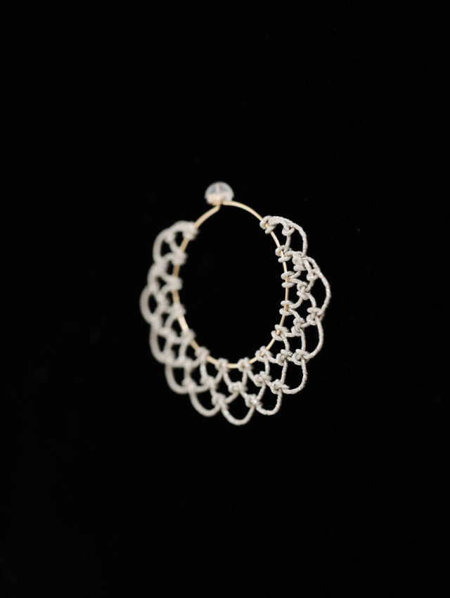 SIRISIRI シリシリ / ARABESQUE Earrings HOOP SV mini