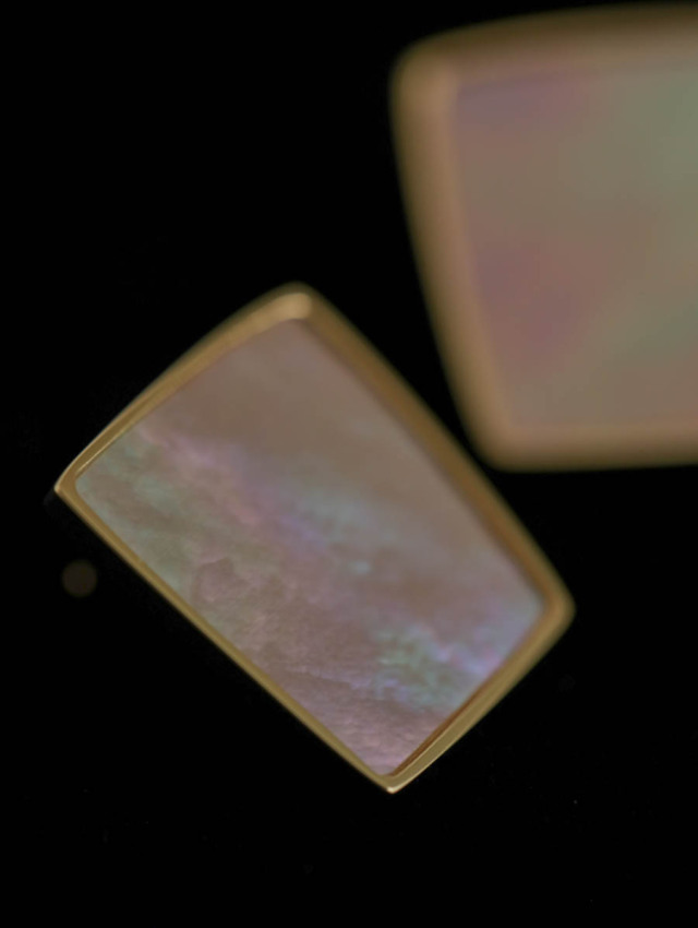 SIRISIRI シリシリ｜RADEN Earrings Square Peach