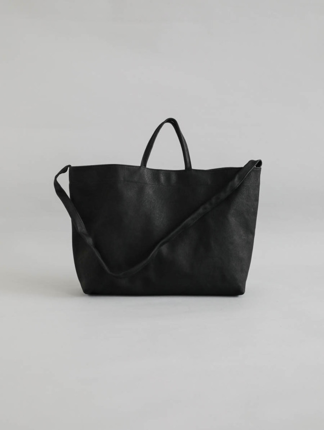 sonor ソナー｜ARAI_YOKO（ブラック）レザーショルダートートバッグ