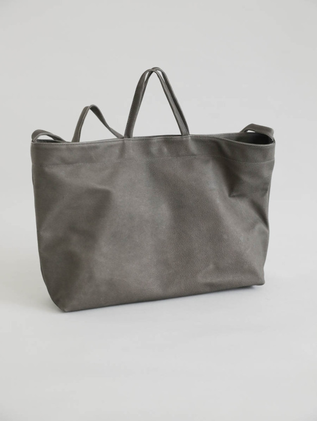 sonor ソナー｜ARAI_YOKO（チャコールグレー）レザーショルダートート