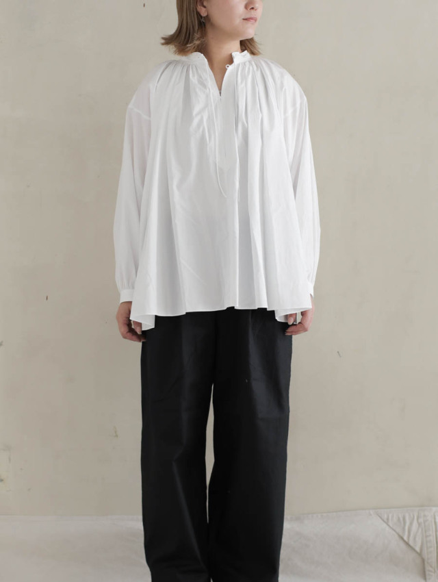 SP エシュペー / 200/2 SUVIN COTTON BLOUSE ホワイト