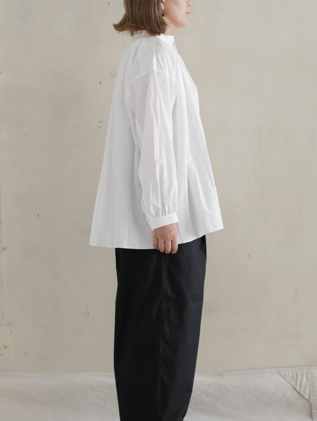 SP エシュペー / 200/2 SUVIN COTTON BLOUSE ホワイト
