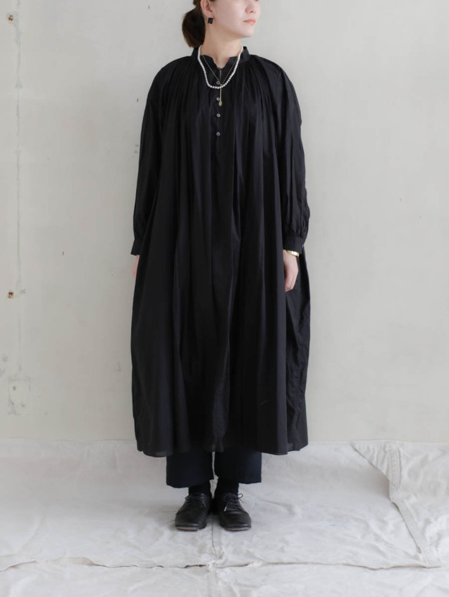 SP エシュペー｜チャーチスモックドレス（ブラック）