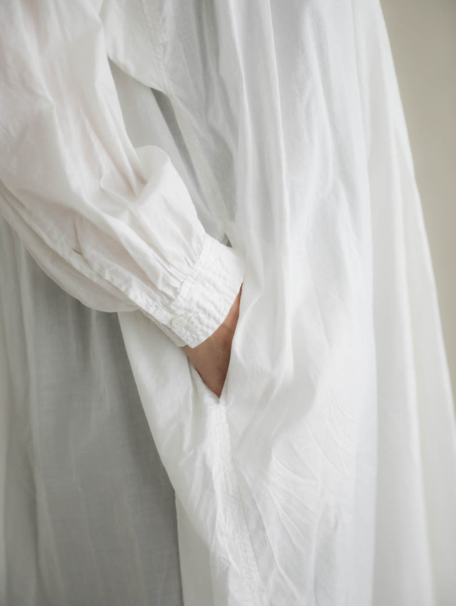 SP エシュペー｜チャーチスモックドレス（ホワイト）