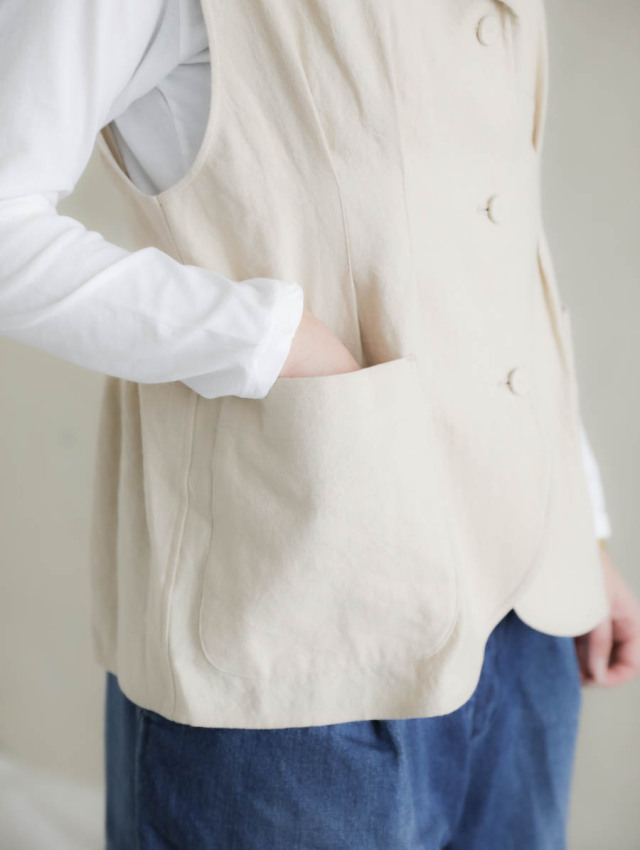 SUSURI ススリ｜クリケットベスト（beige）