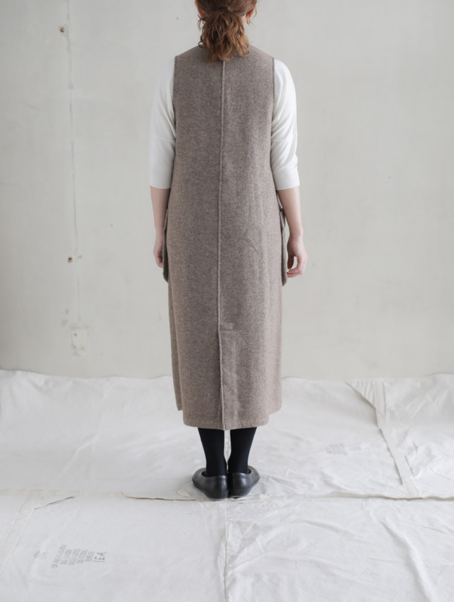 Susuri ススリ アイデリックワンピース Light Brown