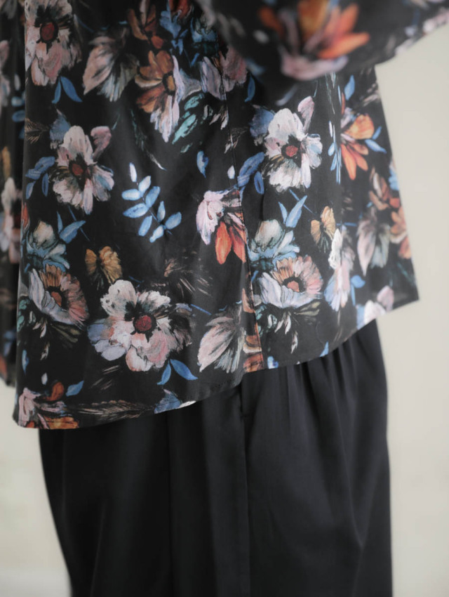 SUSURI ススリ｜メロフォンブラウス（black）