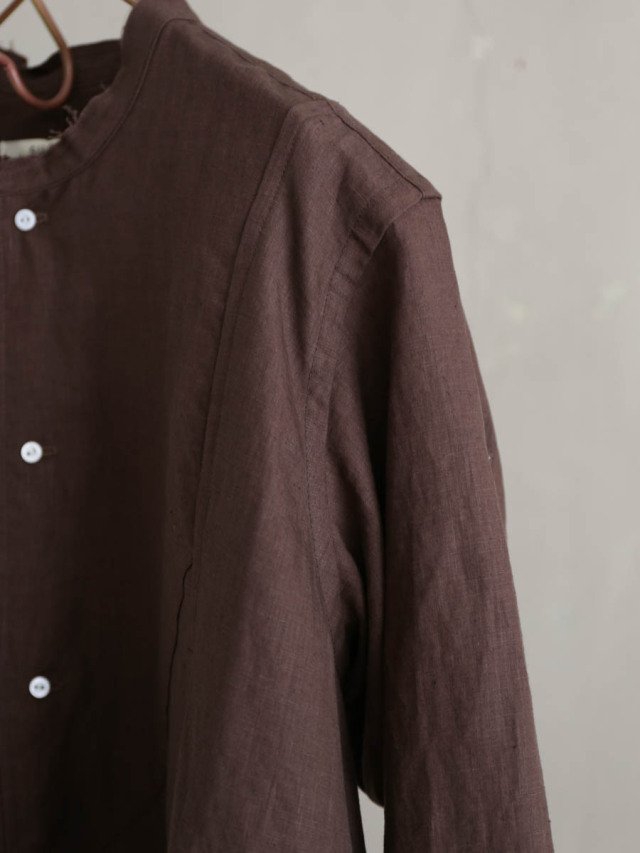 SUSURI ススリ / マイマーロングシャツ brown