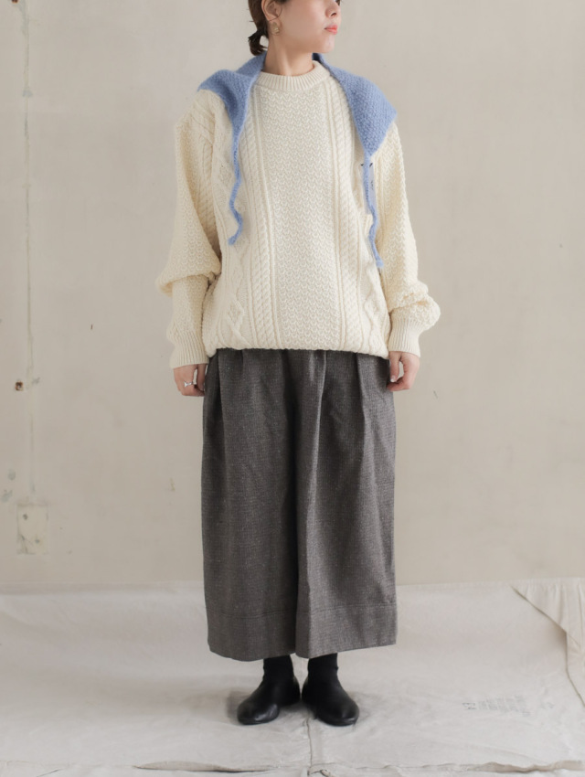 SUSURI ススリ / ピザントパンツ smoky brown 