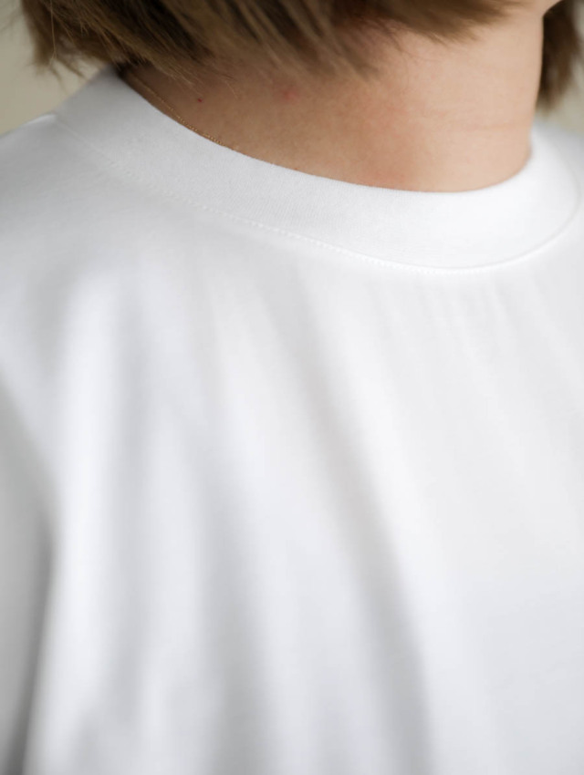 tangenet タンジェネット｜Champ（ホワイト）クルーネック半袖Tシャツ