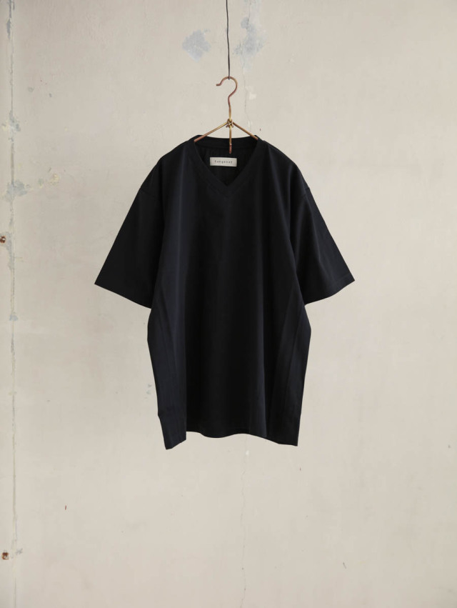 tangenet タンジェネット｜Champ V VネックTシャツ ブラック
