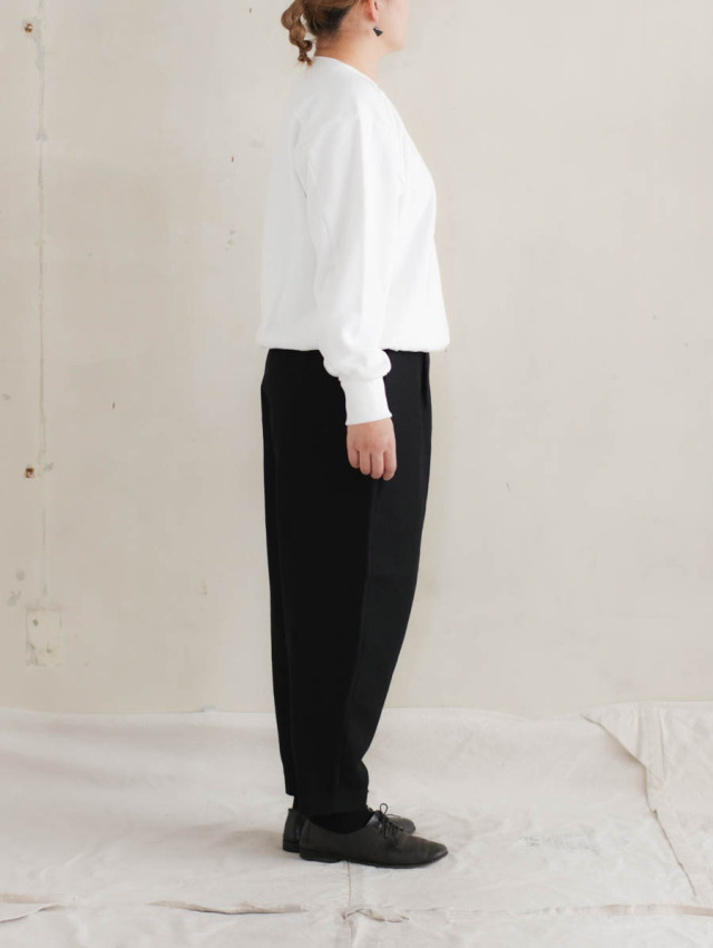 conte スウェット 別注】＜blurhms for conte＞ロゴプリント プルオーバースウェット