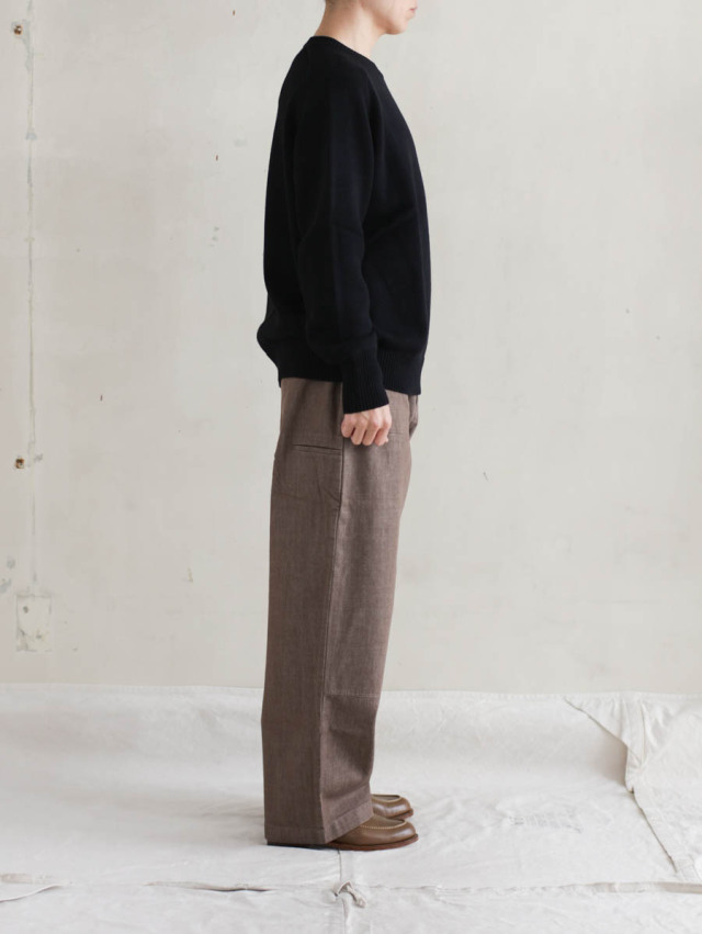 THE HINOKI オーガニックコットンドリル　OSFA パンツ 0 THE HINOKI (ザ ヒノキ) オーガニックコットンスムースリブパンツ
