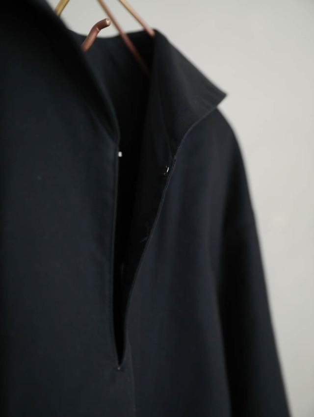 THE HINOKI ザ ヒノキ / コットンセーラーカラーシャツ ブラック