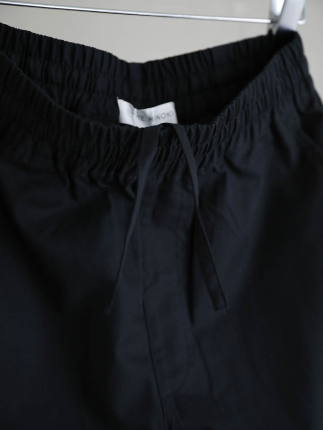 THE HINOKI ザ ヒノキ / コットンラウンジパンツ ブラック