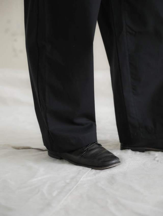 THE HINOKI ザ ヒノキ / コットンラウンジパンツ ブラック