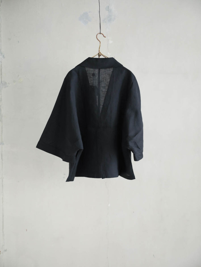 【美品】TISSU　シルクリネン　シャツUNIVERSALTISSU UNIVERSAL TISSU（ユニヴァーサルティシュ）トリプルワッシャー