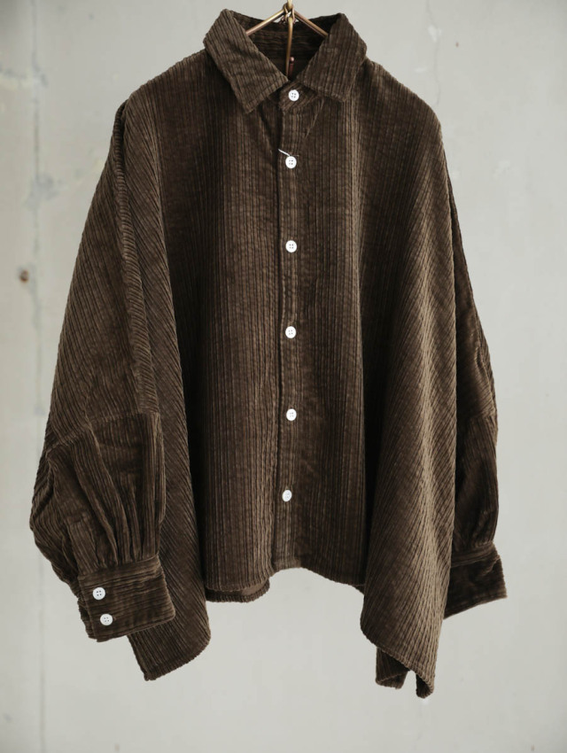 UNIVERSAL TISSU コーデュロイ長袖シャツ UNIVERSAL TISSUE ユニヴァーサルティシュ｜ 東炊きコーデュロイ