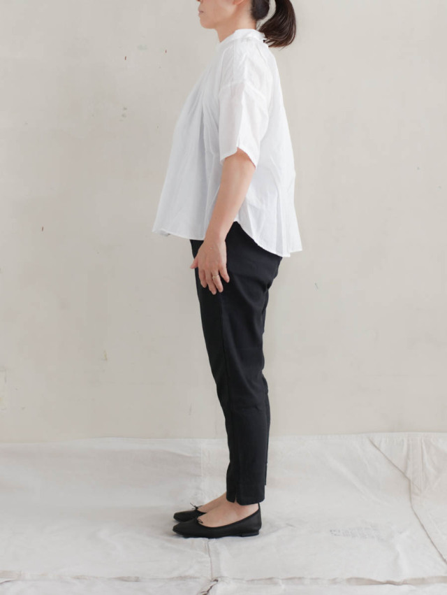 Veritecoeur ヴェリテクール / サブリナストレッチパンツ BLACK