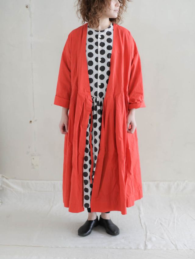 Veritecoeur ヴェリテクール コットンリネンカシュクールワンピース Ichigo