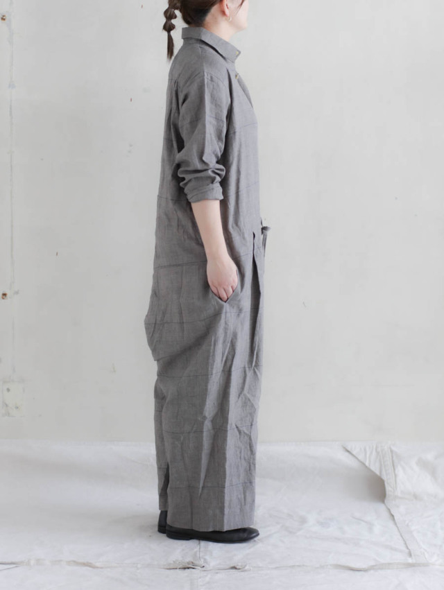 Veritecoeur ヴェリテクール｜グレンチェックオールインワン BEIGE