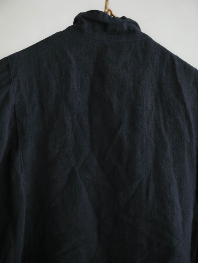 Veritecoeurヴェリテクールウールリネンジャケット チャコールグレー 2