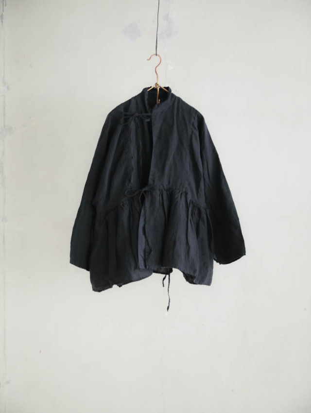 Veritecoeurヴェリテクールウールリネンジャケット チャコールグレー 2 Veritecoeur(ヴェリテクール)【2021AW新作】ウールジャケット