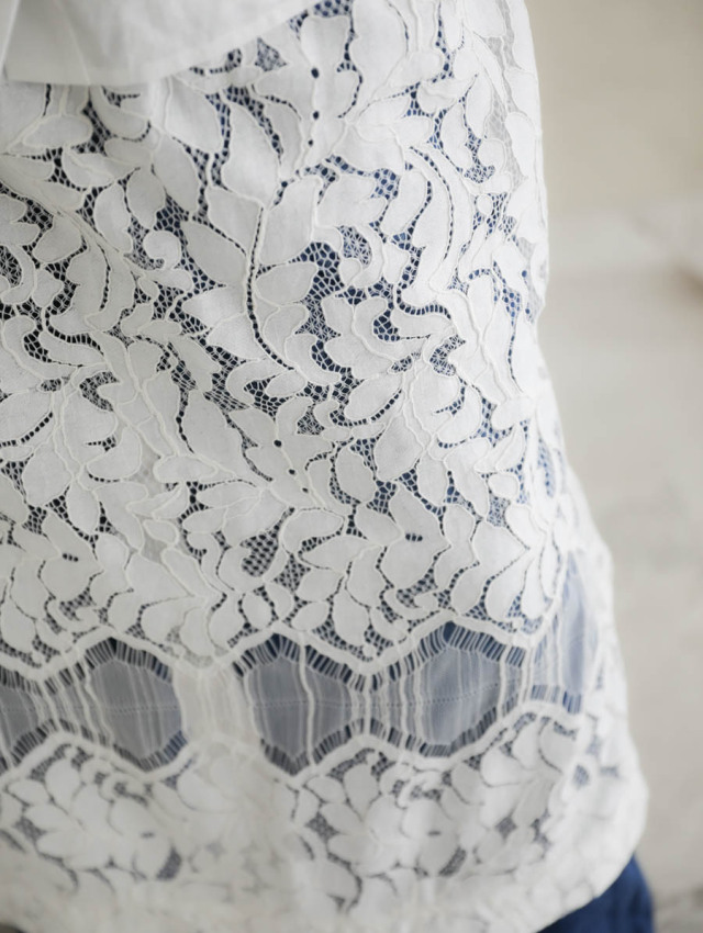 Veritecoeur ヴェリテクール｜レーススカート（ホワイト）VC-2763