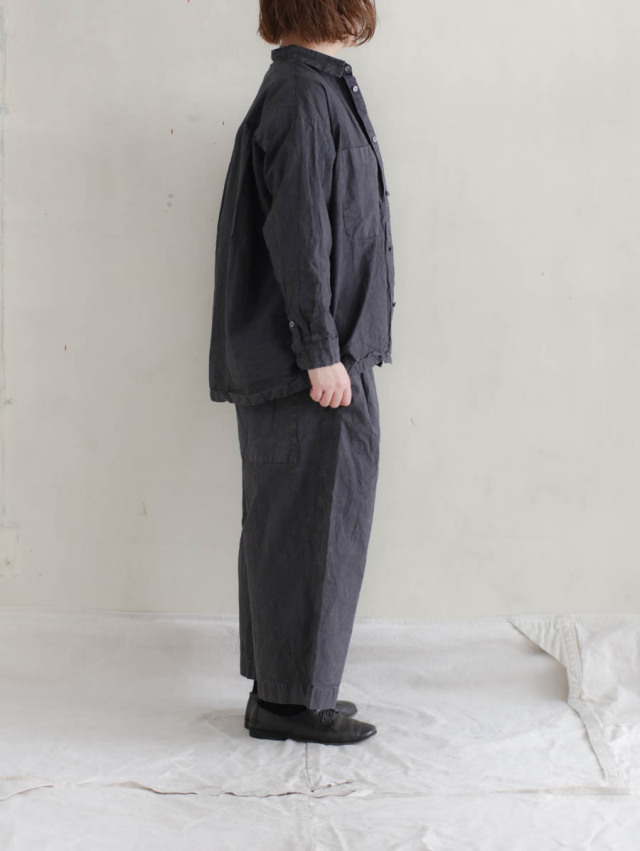 Veritecoeur ヴェリテクール｜ガーメントダイパンツ（スミグレー）VC-2812