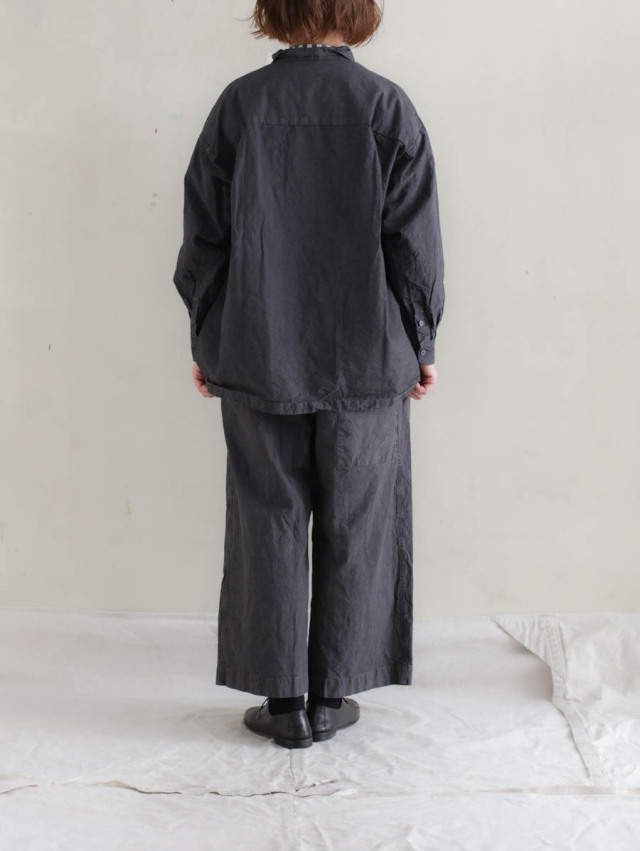 Veritecoeur ヴェリテクール｜ガーメントダイパンツ（スミグレー）VC-2812