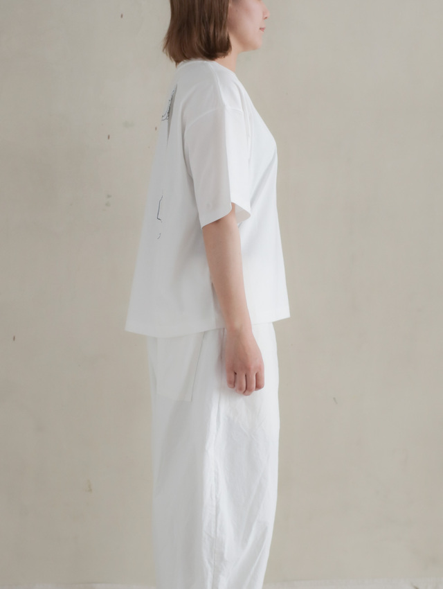 Veritecoeur ヴェリテクール / プリントTシャツ WHITE