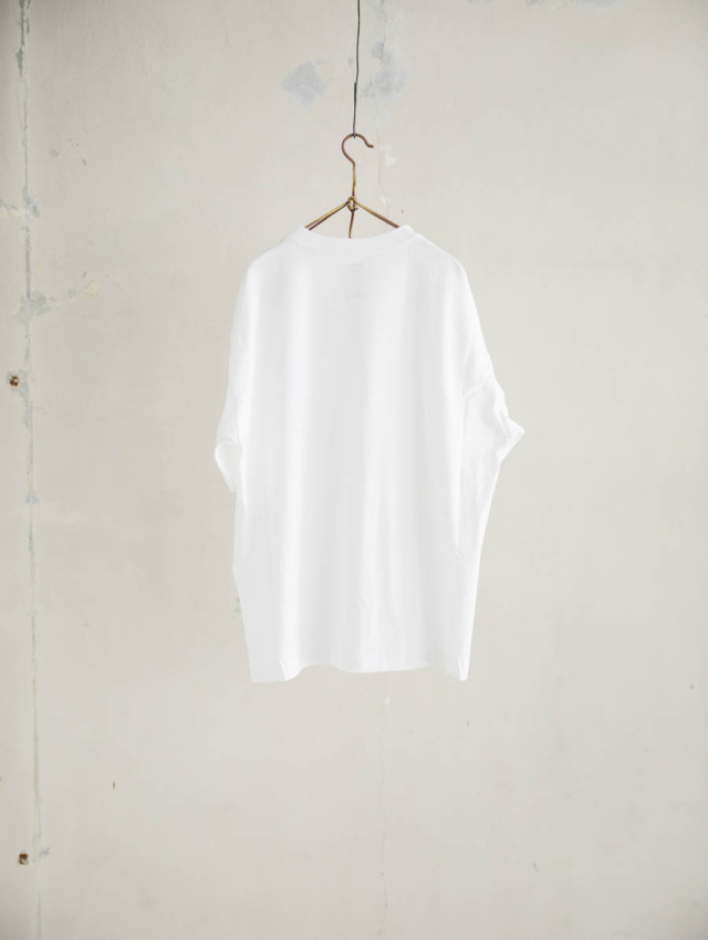 veritecoeur ホワイト オーバーサイズ Tシャツ 半袖 Veritecoeur ヴェリテクール｜UNISEX S/S T-SHIRTS WHITE