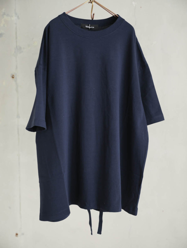 ヴェリテクール　シャーリングプルオーバー　vcc507 Veritecoeur ヴェリテクール｜シャーリング S/S PULL OVER BLACK