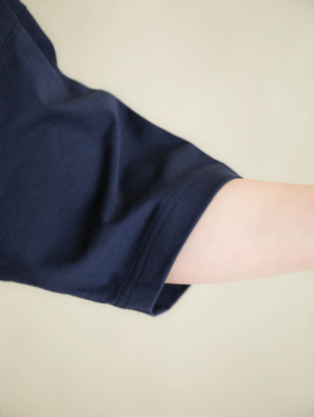 ヴェリテクール　シャーリングs/s VCC507 ネイビー Veritecoeur ヴェリテクール｜シャーリング S/S PULL OVER NAVY