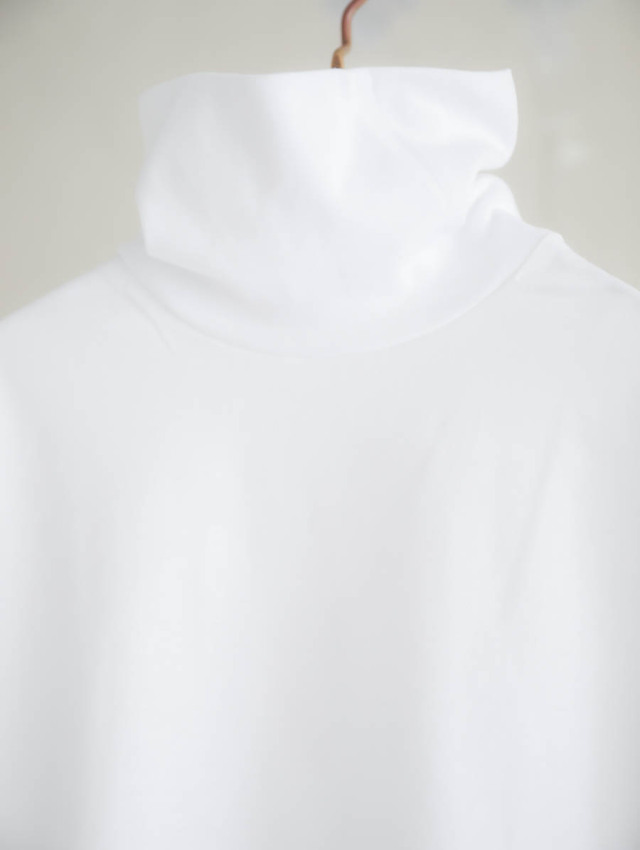 Veritecoeur ヴェリテクール｜テンジクタートルネックTEE（ホワイト