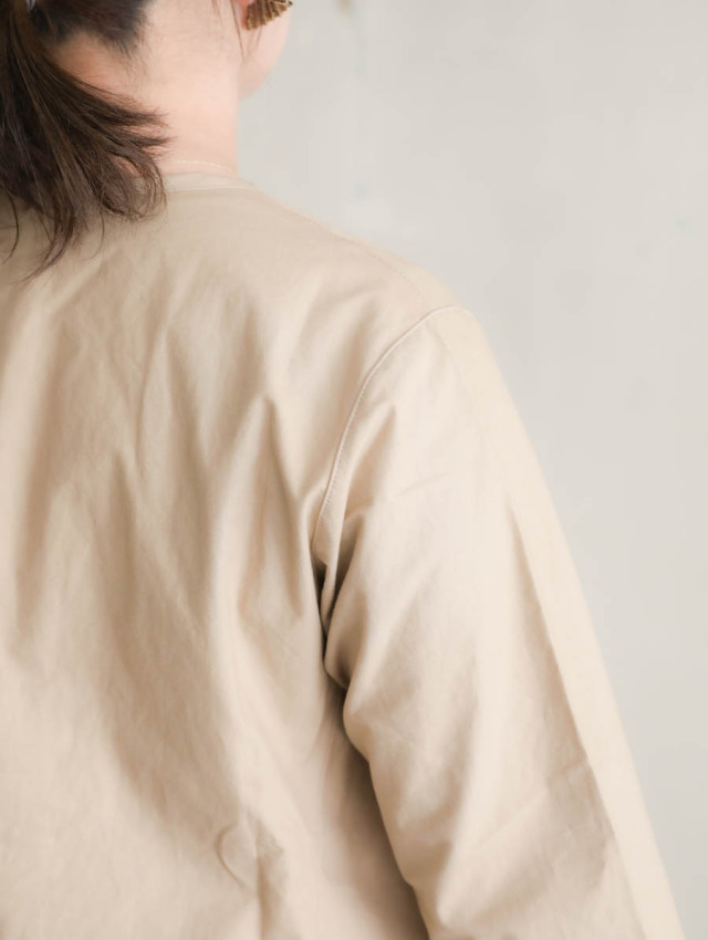 Yoli ヨリ｜Cotton simple jacket ベージュ