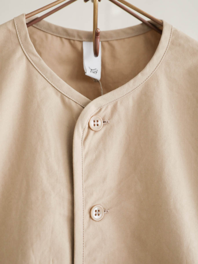Yori ベージュ アウター 38 Yoli ヨリ｜Cotton simple jacket ベージュ