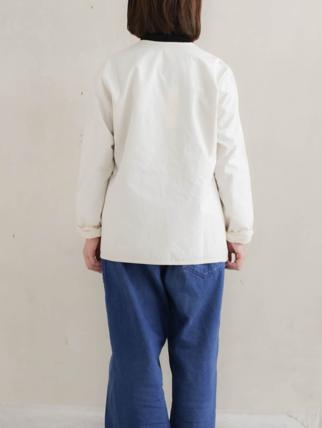 Yoli ヨリ｜コットンシンプルジャケット（オフホワイト）