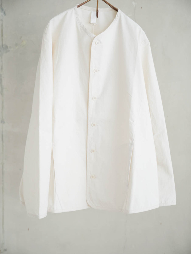 Yoli ヨリ｜コットンシンプルジャケット（オフホワイト）