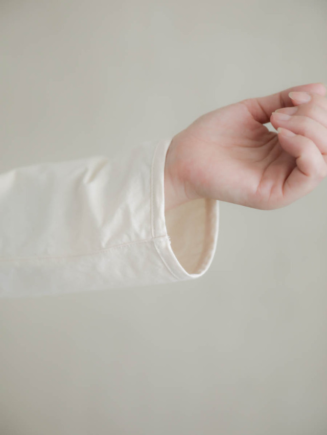 Yoli ヨリ｜コットンシンプルジャケット（オフホワイト）