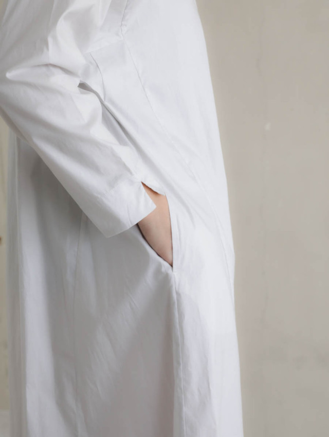 Yoli ヨリ / Boat neck onepiece ライトグレー