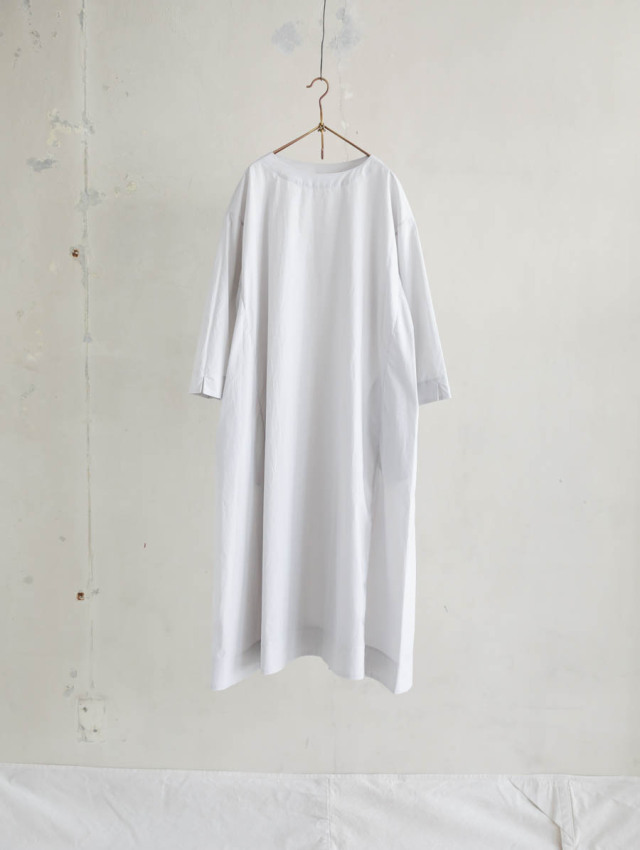 Yoli ヨリ / Boat neck onepiece ライトグレー