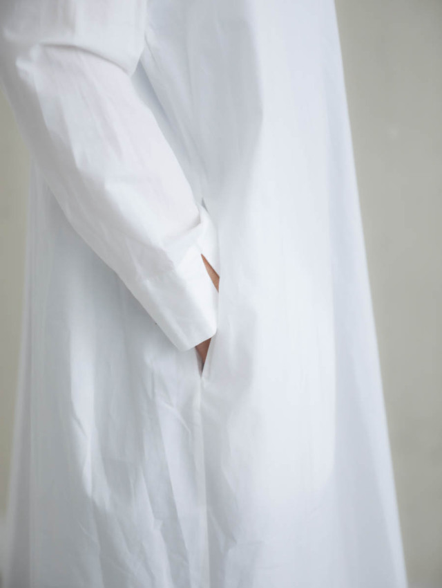 Yoli ヨリ｜コットンワイドワンピース（ホワイト）