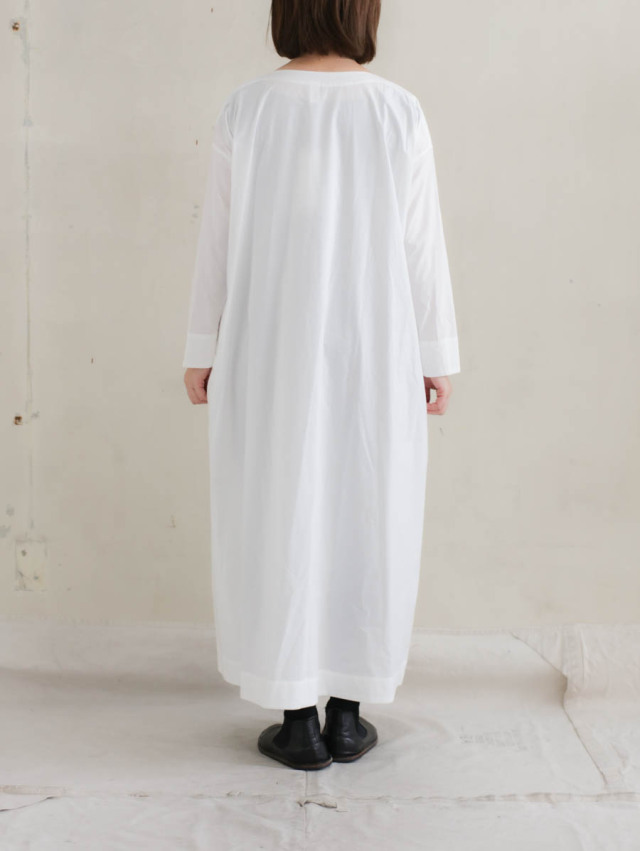 Yoli ヨリ｜コットンワイドワンピース（ホワイト）